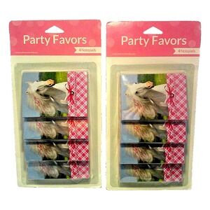 LOT OF 2, 4 PACK HORSE THEMED NOTEPAD PARTY FAVORS. TOTAL OF 8 NOTEPADS